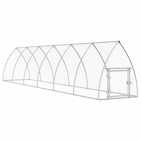 Poulailler Vidaxx 600x105x120 cm acier galvanisé couleur argent