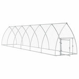 Poulailler Vidaxx 600x105x120 cm acier galvanisé couleur argent