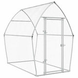Poulailler Vidaxx 200x105x182 cm acier galvanisé couleur argent