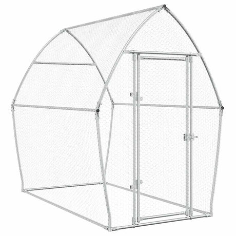 Poulailler Vidaxx 200x105x182 cm acier galvanisé couleur argent