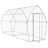 Poulailler Vidaxx 400x105x182 cm acier galvanisé couleur argent