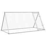 Poulailler Vidaxx 200x105x91 cm acier galvanisé couleur argent