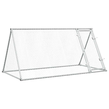 Poulailler Vidaxx 200x105x91 cm acier galvanisé couleur argent