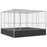 Vidaxl Aviary 311x307x212 cm stalowy srebrny kolor