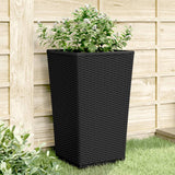 Vidaxl Planters 4 St 32,5x32,5x57 cm polypropen svart