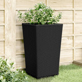 Vidaxx jardinières 4 pcs 32,5x32,5x57 cm polypropylène noir