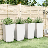 Vidaxl Planters 4 ST 32,5x32,5x57 cm Polipropen White