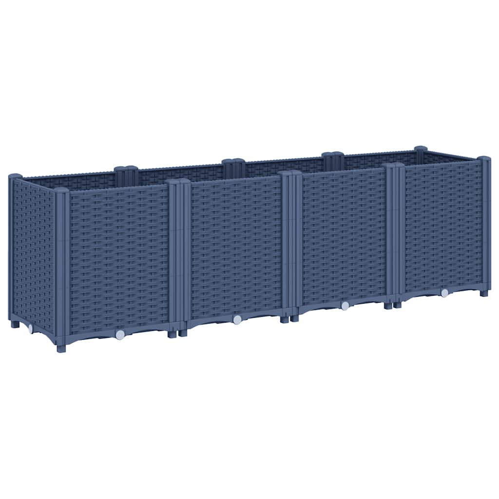 Vidaxx jardinière 160x40x53 cm polypropylène gris