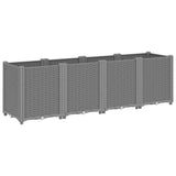 Vidaxx jardinière 160x40x53 cm polypropylène gris clair