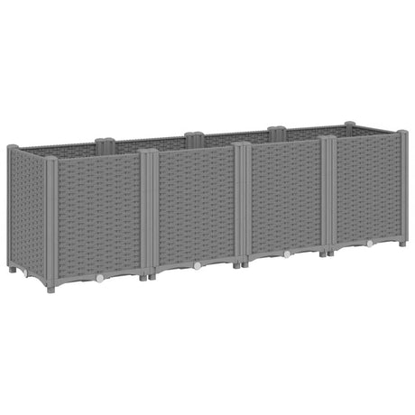 Vidaxx jardinière 160x40x53 cm polypropylène gris clair
