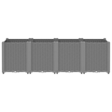 Vidaxx jardinière 160x40x53 cm polypropylène gris clair