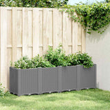 Vidaxx jardinière 160x40x53 cm polypropylène gris clair