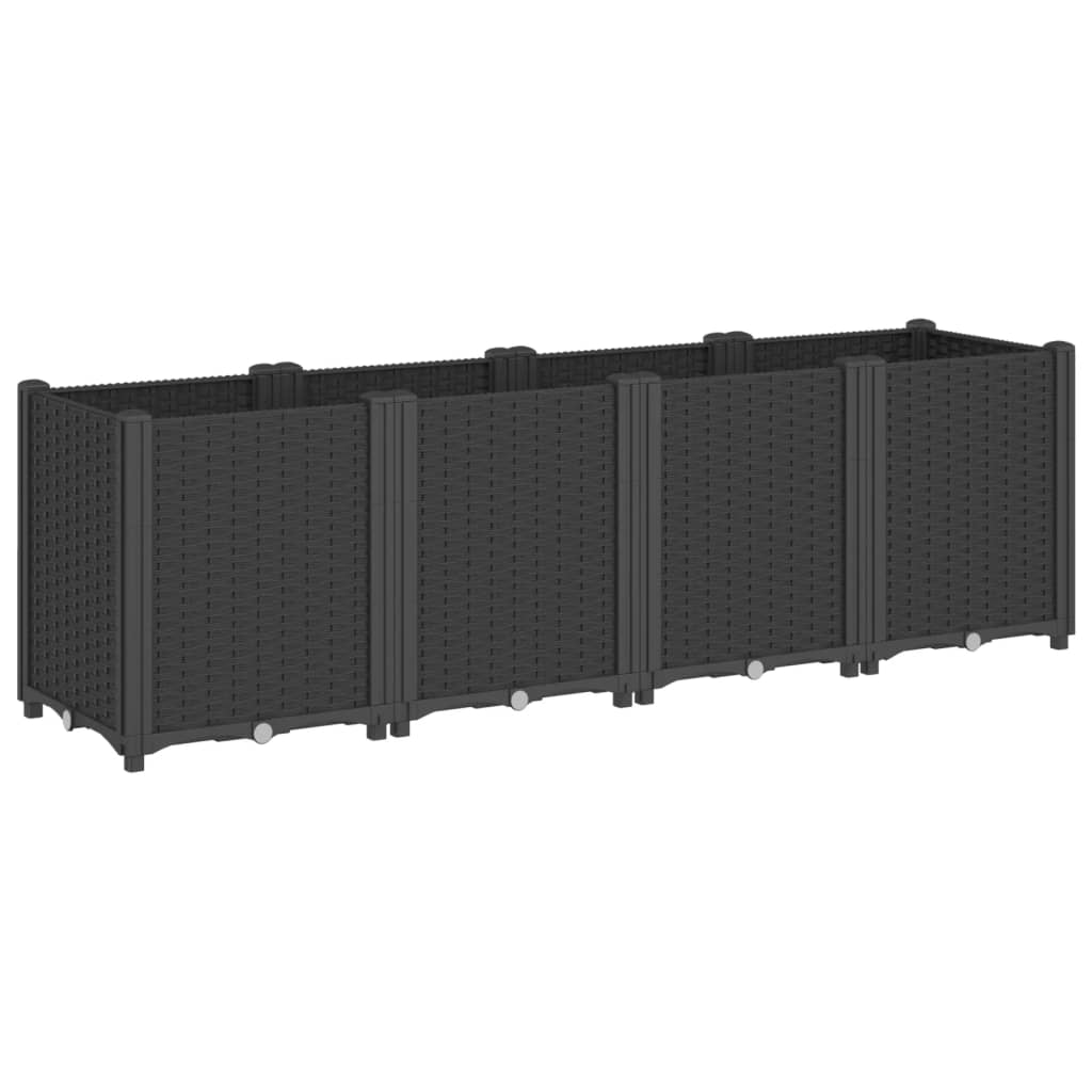 Vidaxl Planning Box 160x40x53 CM Polypropene Black