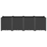 Vidaxx jardinière 160x40x53 cm polypropylène noir