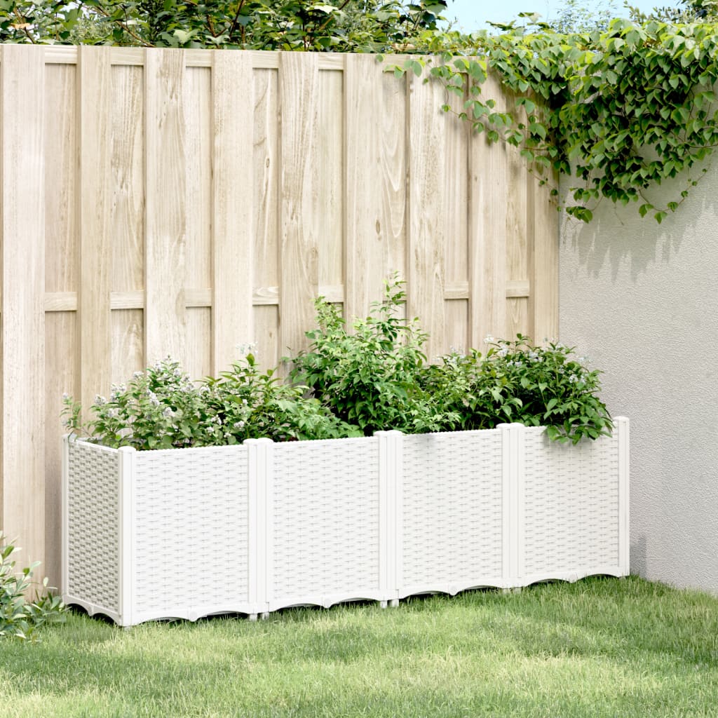 Vidaxx jardinière 160x40x53 cm polypropylène blanc