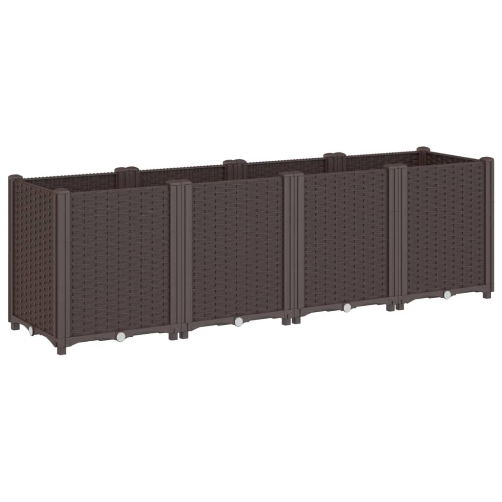 Casella di pianificazione Vidaxl 160x40x53 cm Polypropene Brown