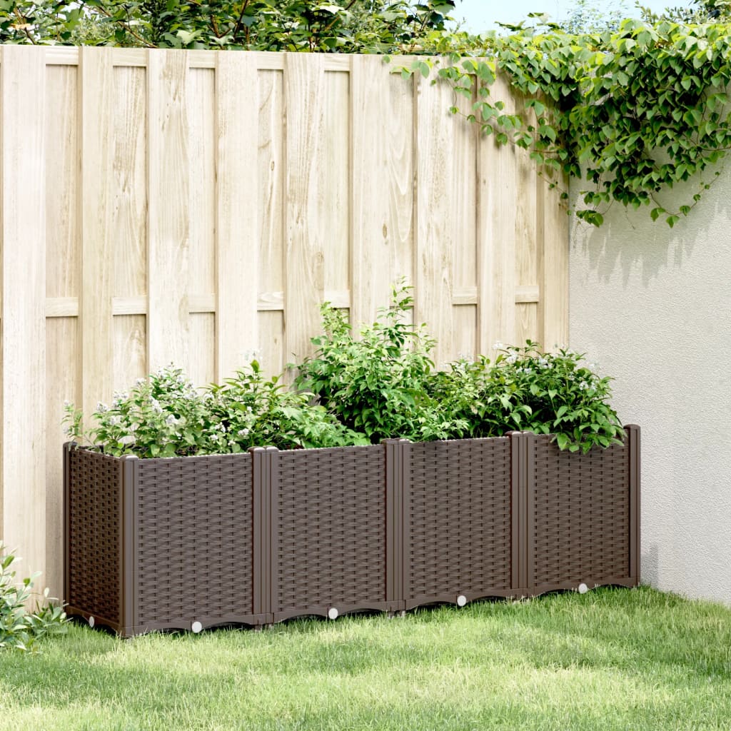 Vidaxx jardinière 160x40x53 cm polypropylène marron