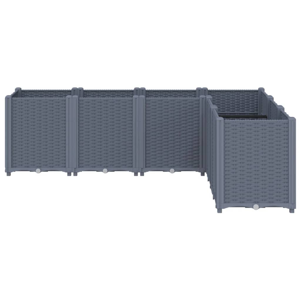 Vidaxl Planning box 160x120x53 cm Polypropene gray