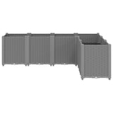 Vidaxx jardinière 160x120x53 cm polypropylène gris clair