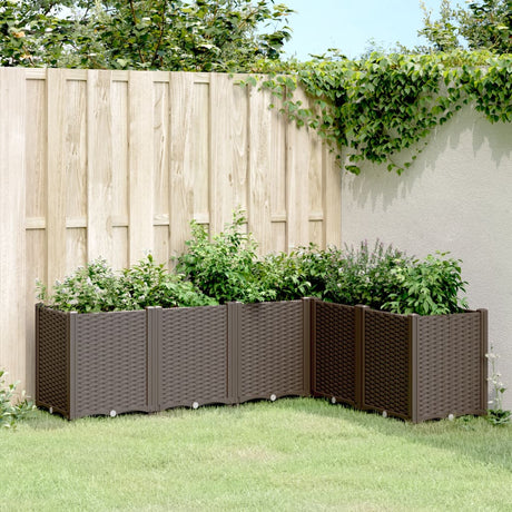 Vidaxx jardinière 160x120x53 cm polypropylène marron