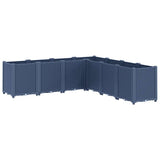 Vidaxx jardinière 160x160x53 cm polypropylène gris