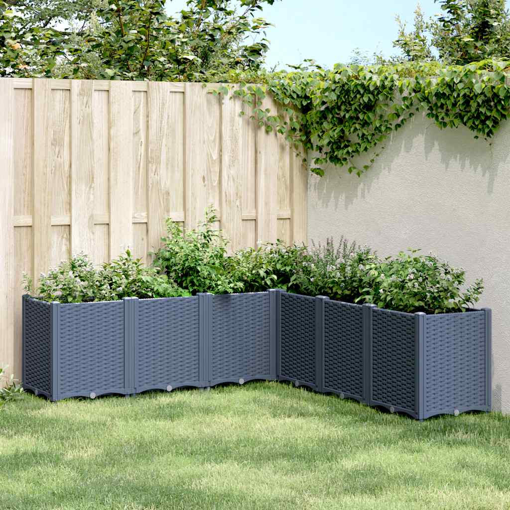 Vidaxx jardinière 160x160x53 cm polypropylène gris