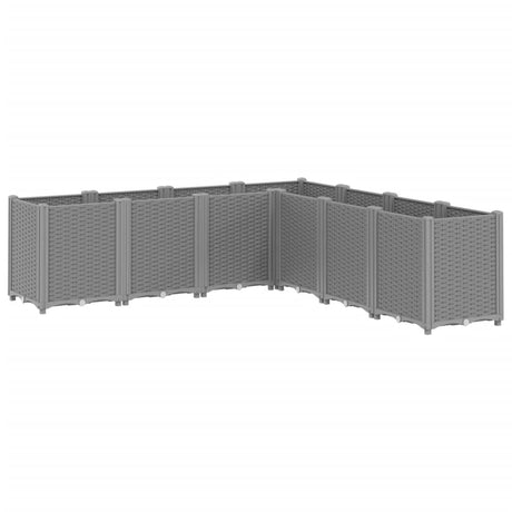 Vidaxx jardinière 160x160x53 cm polypropylène gris clair