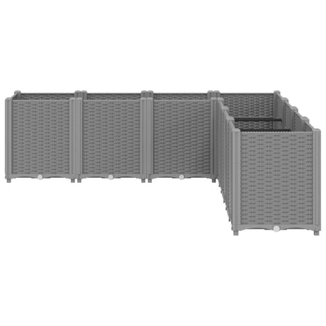 Vidaxx jardinière 160x160x53 cm polypropylène gris clair