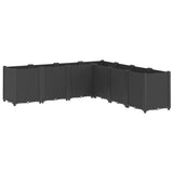 Vidaxx jardinière 160x160x53 cm polypropylène noir