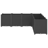 Vidaxl Planning Box 160x160x53 cm Polypropene Black