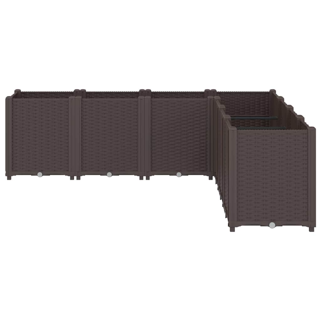 Vidaxx jardinière 160x160x53 cm polypropylène marron