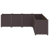 Vidaxx jardinière 160x160x53 cm polypropylène marron