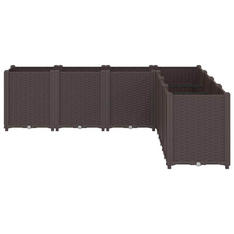 Vidaxx jardinière 160x160x53 cm polypropylène marron