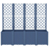 Vidaxx jardinière avec treillis 160x40x140 cm polypropylène gris