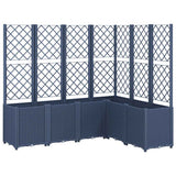 Vidaxx jardinière avec treillis 160x120x140 cm polypropylène gris