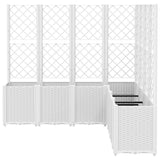 Vidaxx jardinière avec treillis 160x160x140 cm polypropylène blanc