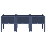Vidaxx jardinière avec pieds 120x40x42 cm polypropylène gris