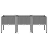 Vidaxx jardinière avec pieds 120x40x42 cm polypropylène gris clair