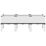 Vidaxx jardinière avec pieds 120x40x42 cm polypropylène blanc