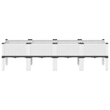 Vidaxx jardinière avec pieds 160x40x42 cm polypropylène blanc