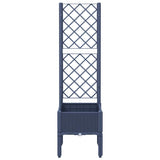 Vidaxx jardinière avec treillis 40x40x142 cm polypropylène bleu-gris
