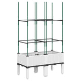 Vidaxx jardinière avec treillis 80x40x142,5 cm polypropylène blanc