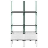 Vidaxx jardinière avec treillis 80x40x142,5 cm polypropylène blanc