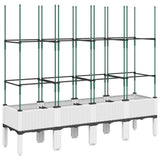 Vidaxx jardinière avec treillis 160x40x142,5 cm polypropylène blanc