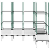 Vidaxx jardinière avec treillis 160x120x142,5 cm polypropylène blanc