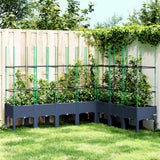 Vidaxx jardinière avec treillis 200x160x142,5 cm polypropylène gris