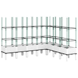 Vidaxx jardinière avec treillis 200x160x142,5 cm polypropylène blanc
