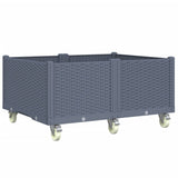 Vidaxx jardinière à roulettes 100x80x54 cm polypropylène gris