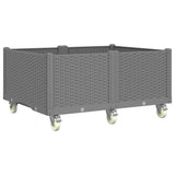 Vidaxx jardinière à roulettes 100x80x54 cm polypropylène gris clair