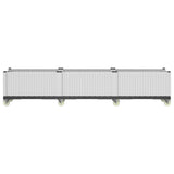 Vidaxx jardinière à roulettes 240x50x54 cm polypropylène blanc